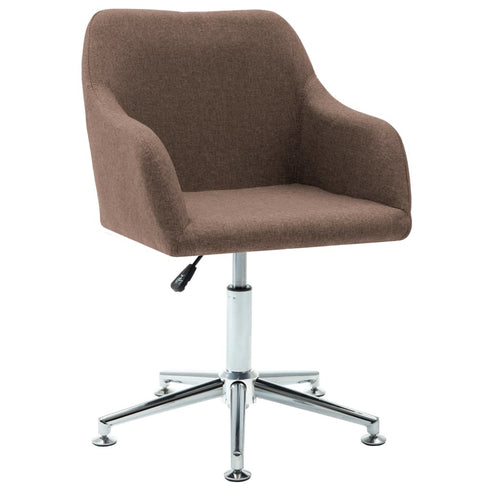 Swen Studio -  Swivel Dining Chairs 6 pcs Brown Fabric (UK/IE/FI/NO only) (6x331501)